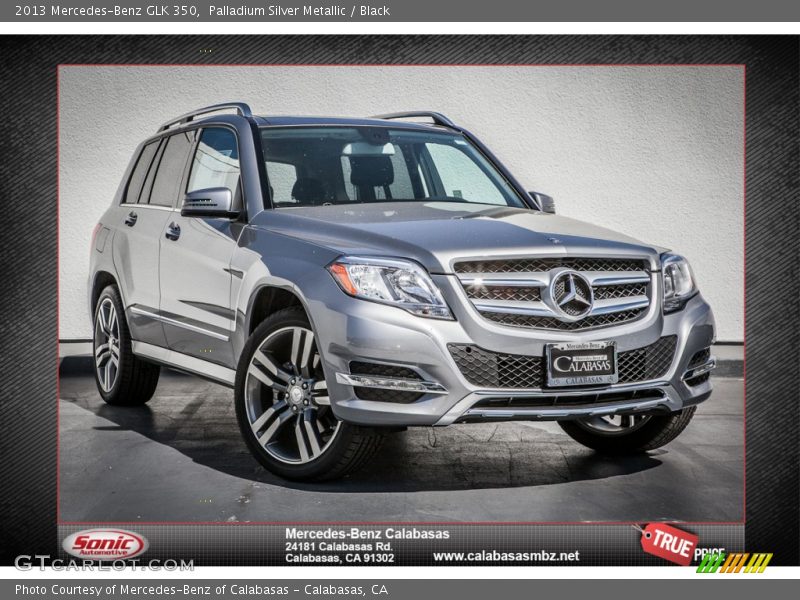 Palladium Silver Metallic / Black 2013 Mercedes-Benz GLK 350
