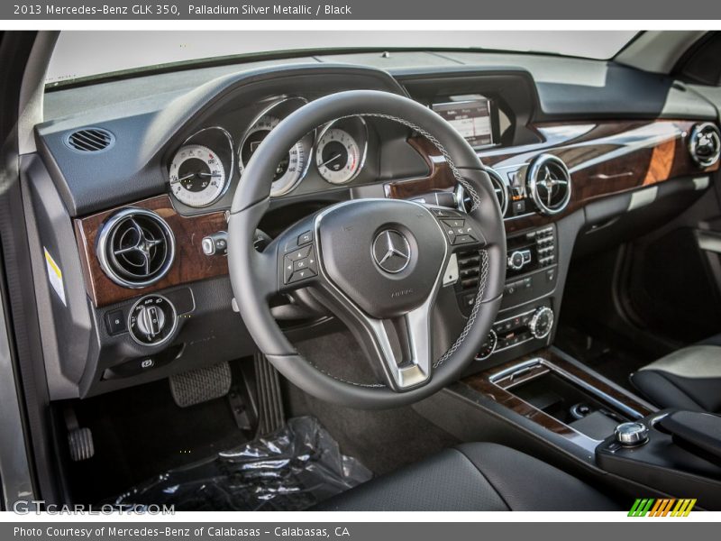 Palladium Silver Metallic / Black 2013 Mercedes-Benz GLK 350