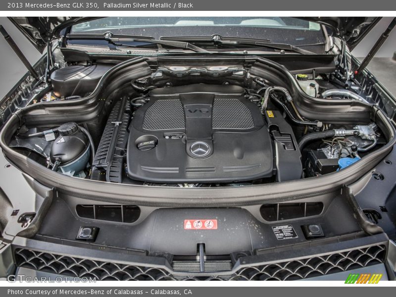 Palladium Silver Metallic / Black 2013 Mercedes-Benz GLK 350
