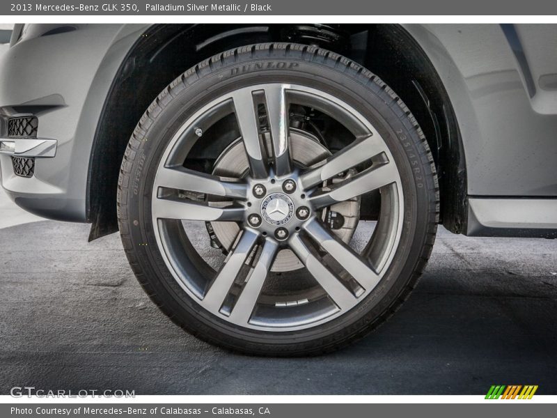 Palladium Silver Metallic / Black 2013 Mercedes-Benz GLK 350
