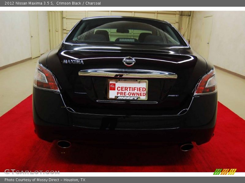 Crimson Black / Charcoal 2012 Nissan Maxima 3.5 S