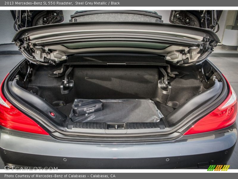 Steel Grey Metallic / Black 2013 Mercedes-Benz SL 550 Roadster