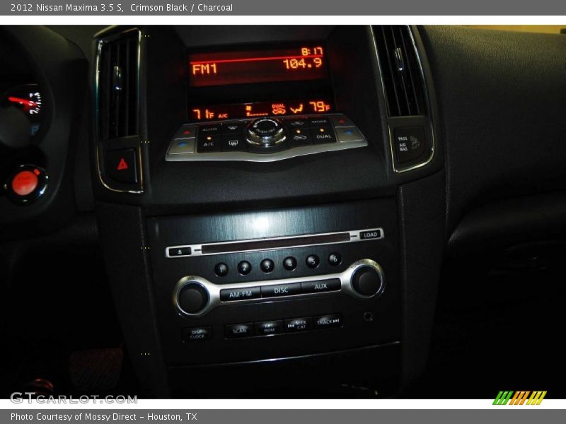 Crimson Black / Charcoal 2012 Nissan Maxima 3.5 S
