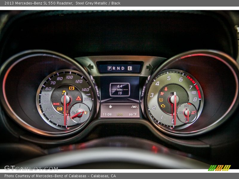 Steel Grey Metallic / Black 2013 Mercedes-Benz SL 550 Roadster