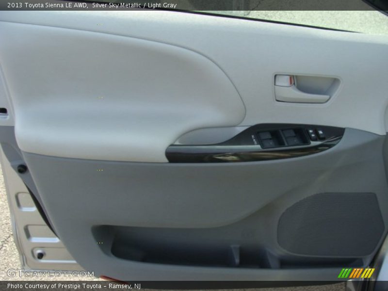Silver Sky Metallic / Light Gray 2013 Toyota Sienna LE AWD