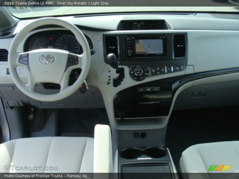 Silver Sky Metallic / Light Gray 2013 Toyota Sienna LE AWD