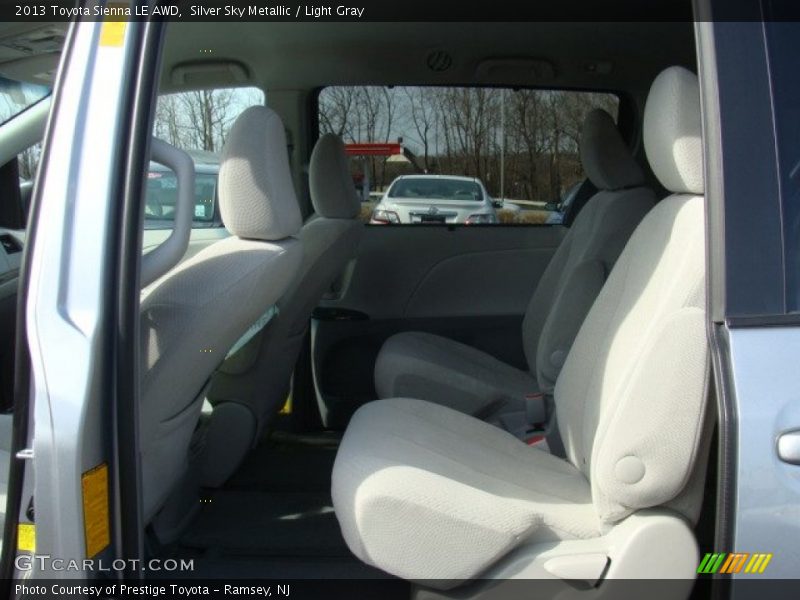 Silver Sky Metallic / Light Gray 2013 Toyota Sienna LE AWD