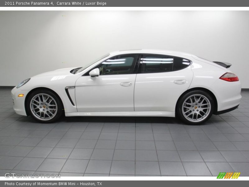 Carrara White / Luxor Beige 2011 Porsche Panamera 4