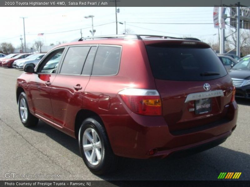 Salsa Red Pearl / Ash 2010 Toyota Highlander V6 4WD