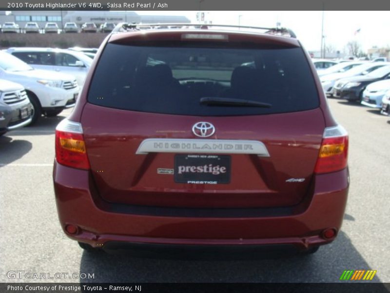 Salsa Red Pearl / Ash 2010 Toyota Highlander V6 4WD