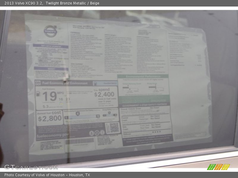 Twilight Bronze Metallic / Beige 2013 Volvo XC90 3.2