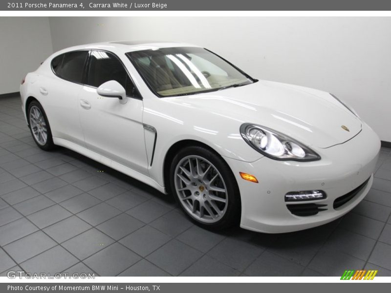 Carrara White / Luxor Beige 2011 Porsche Panamera 4