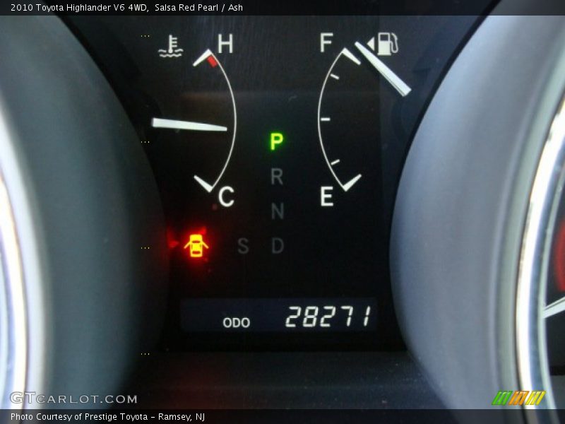 Salsa Red Pearl / Ash 2010 Toyota Highlander V6 4WD