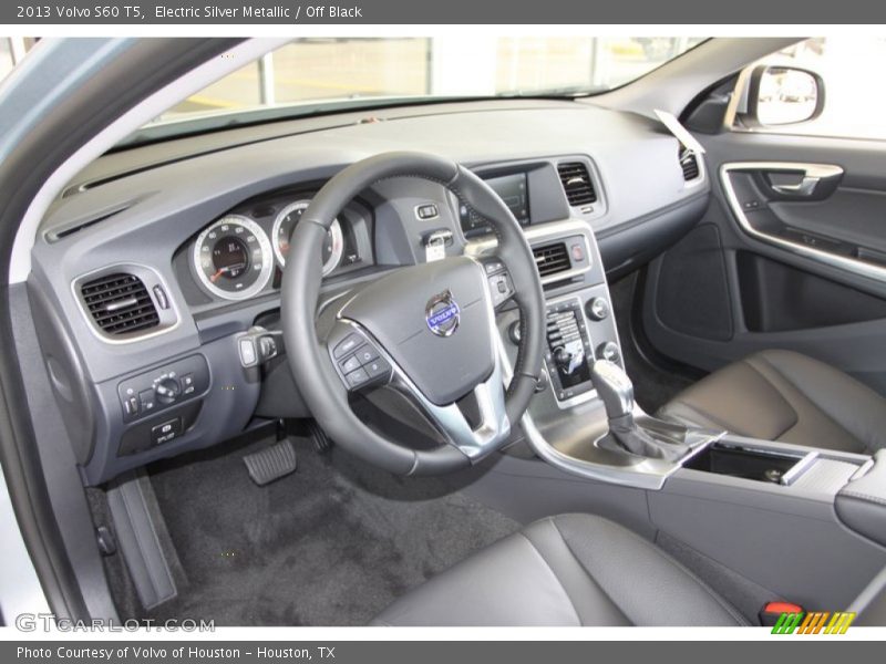 Electric Silver Metallic / Off Black 2013 Volvo S60 T5