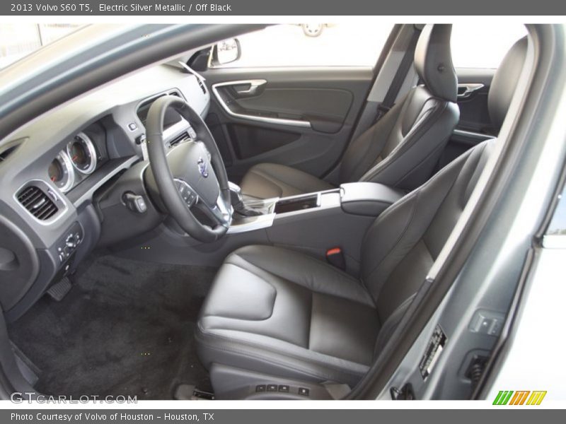 Electric Silver Metallic / Off Black 2013 Volvo S60 T5