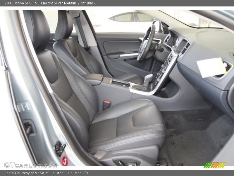 Electric Silver Metallic / Off Black 2013 Volvo S60 T5