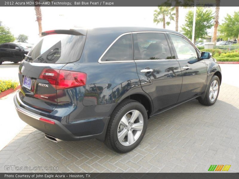 Bali Blue Pearl / Taupe 2012 Acura MDX SH-AWD Technology