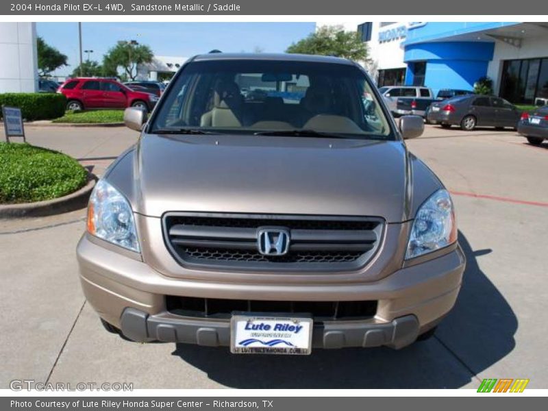 Sandstone Metallic / Saddle 2004 Honda Pilot EX-L 4WD