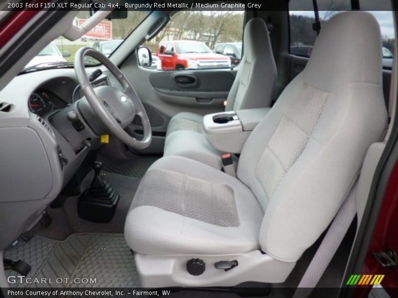  2003 F150 XLT Regular Cab 4x4 Medium Graphite Grey Interior