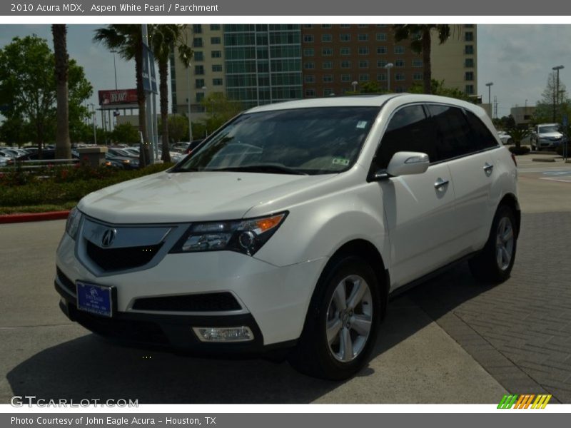 Aspen White Pearl / Parchment 2010 Acura MDX