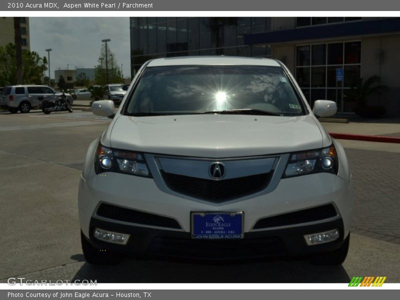 Aspen White Pearl / Parchment 2010 Acura MDX