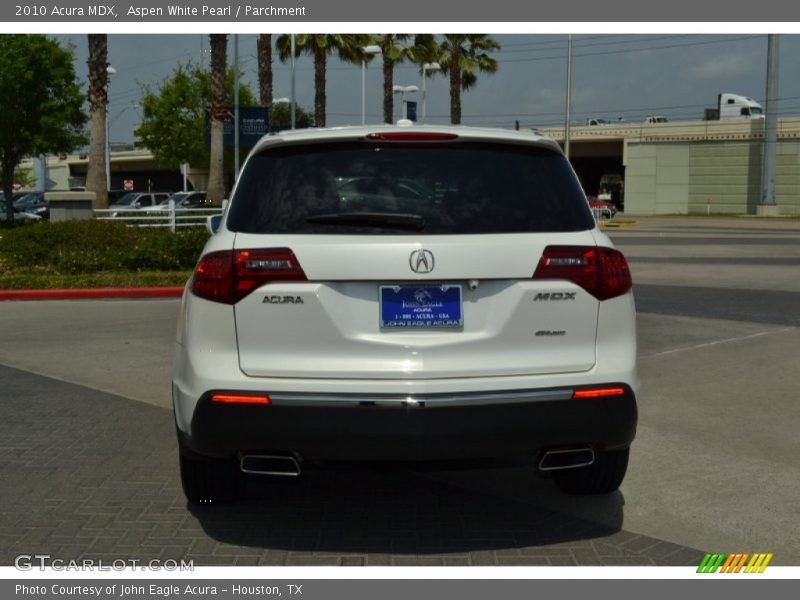 Aspen White Pearl / Parchment 2010 Acura MDX