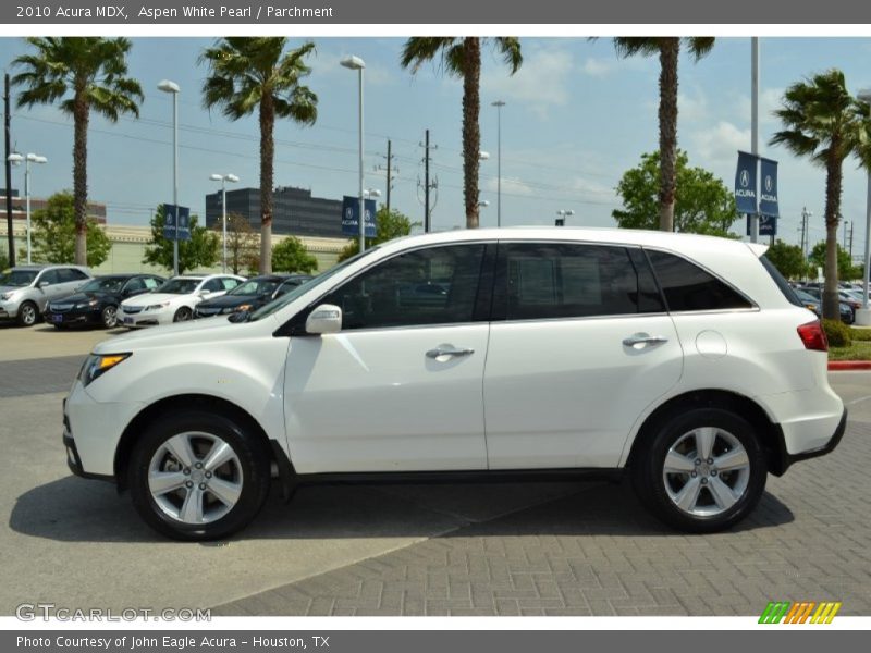 Aspen White Pearl / Parchment 2010 Acura MDX