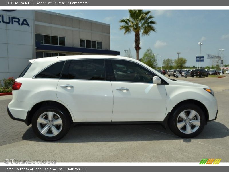 Aspen White Pearl / Parchment 2010 Acura MDX