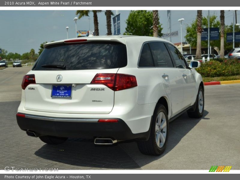 Aspen White Pearl / Parchment 2010 Acura MDX