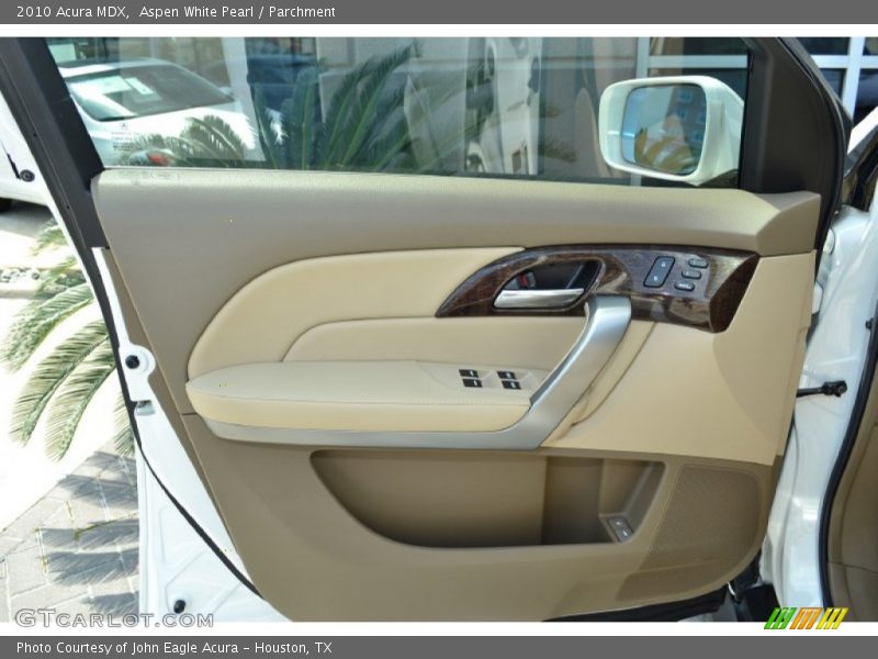 Aspen White Pearl / Parchment 2010 Acura MDX