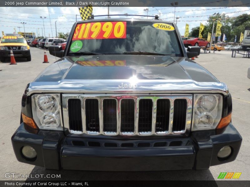 Black / Dark Khaki/Light Graystone 2006 Jeep Commander Limited