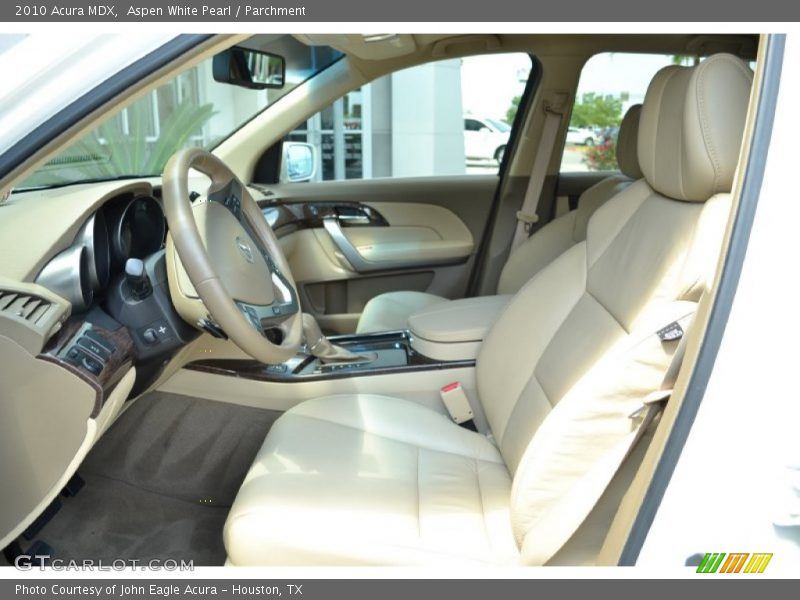Aspen White Pearl / Parchment 2010 Acura MDX
