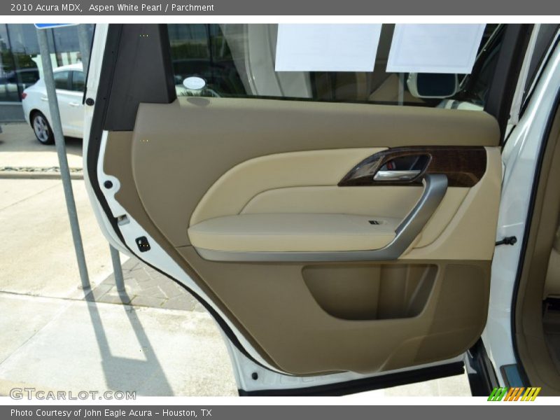 Aspen White Pearl / Parchment 2010 Acura MDX