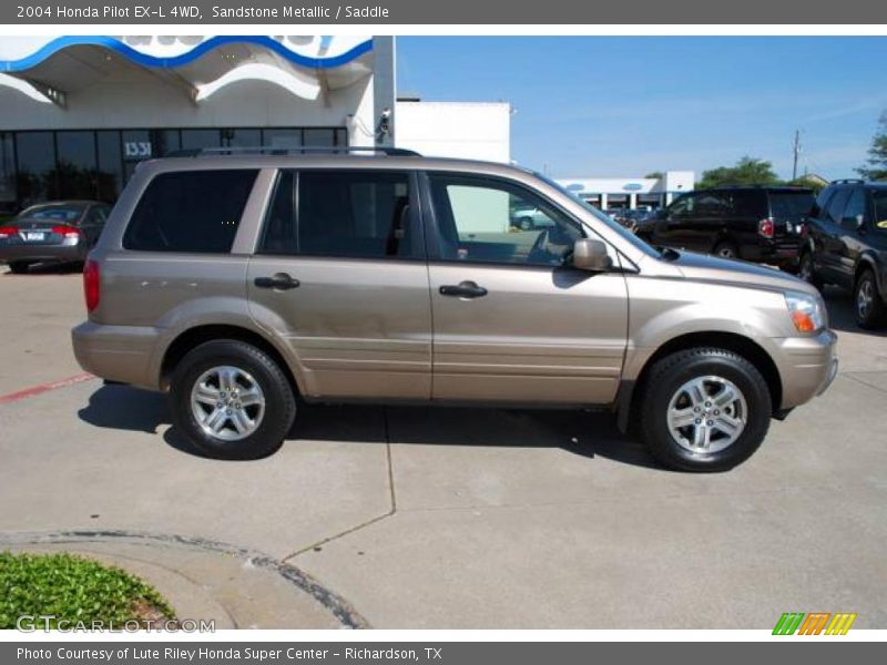 Sandstone Metallic / Saddle 2004 Honda Pilot EX-L 4WD