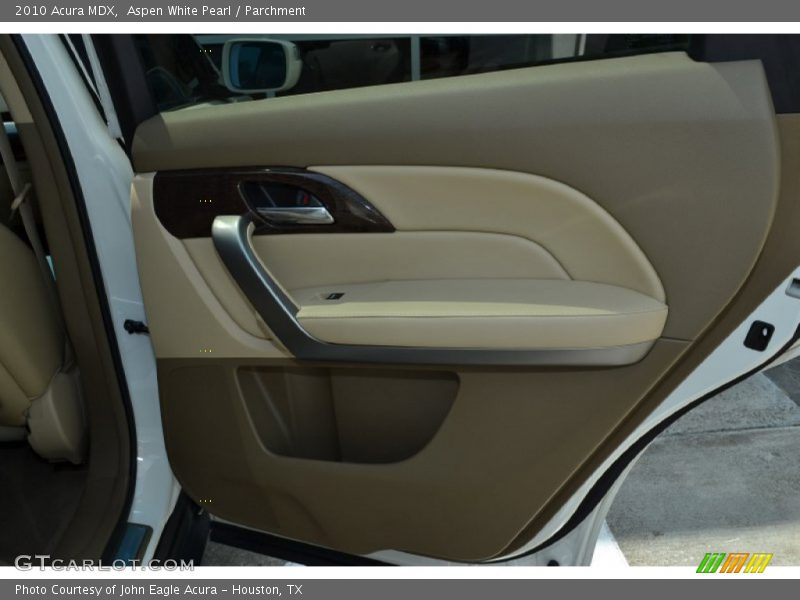 Aspen White Pearl / Parchment 2010 Acura MDX