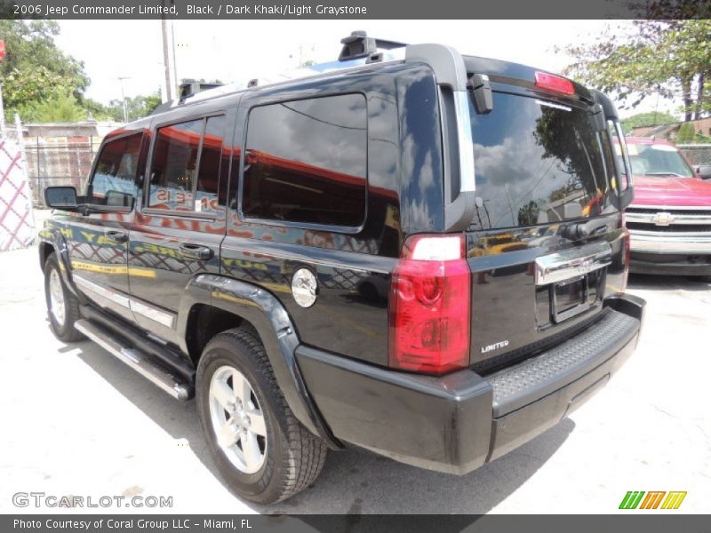 Black / Dark Khaki/Light Graystone 2006 Jeep Commander Limited