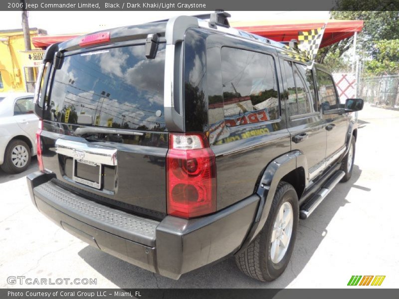 Black / Dark Khaki/Light Graystone 2006 Jeep Commander Limited