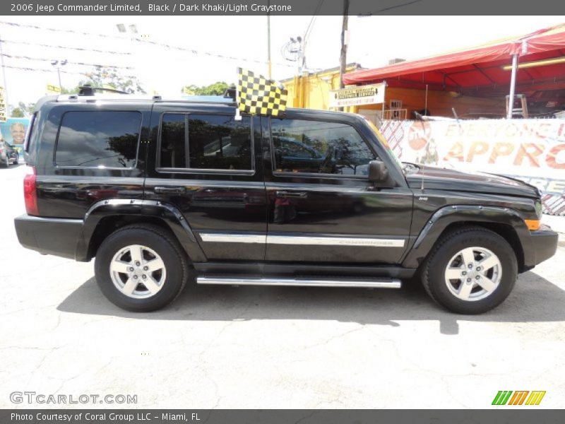 Black / Dark Khaki/Light Graystone 2006 Jeep Commander Limited