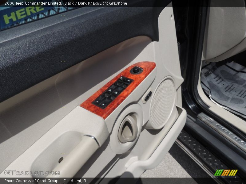 Black / Dark Khaki/Light Graystone 2006 Jeep Commander Limited