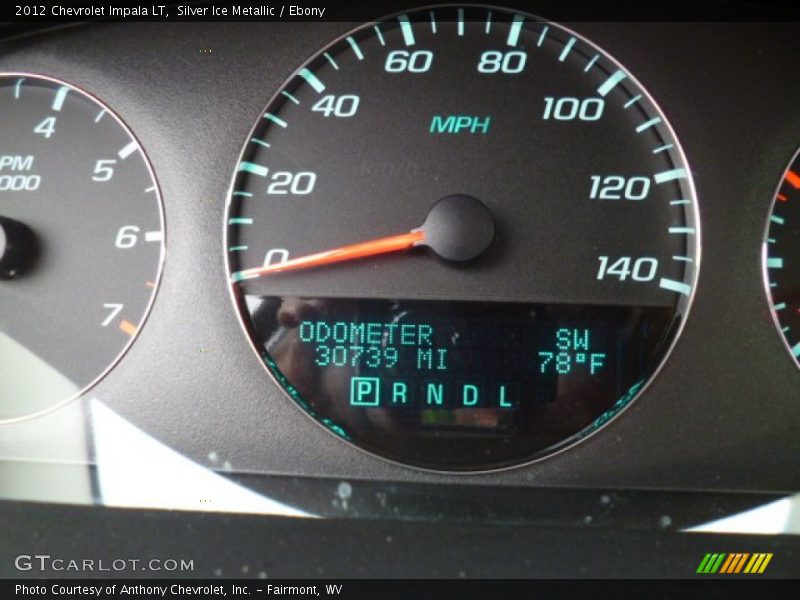 Silver Ice Metallic / Ebony 2012 Chevrolet Impala LT