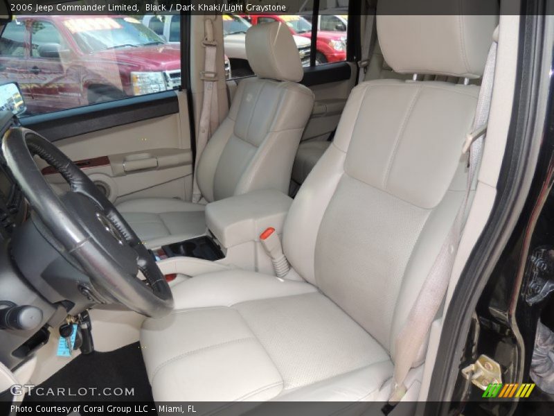 Black / Dark Khaki/Light Graystone 2006 Jeep Commander Limited