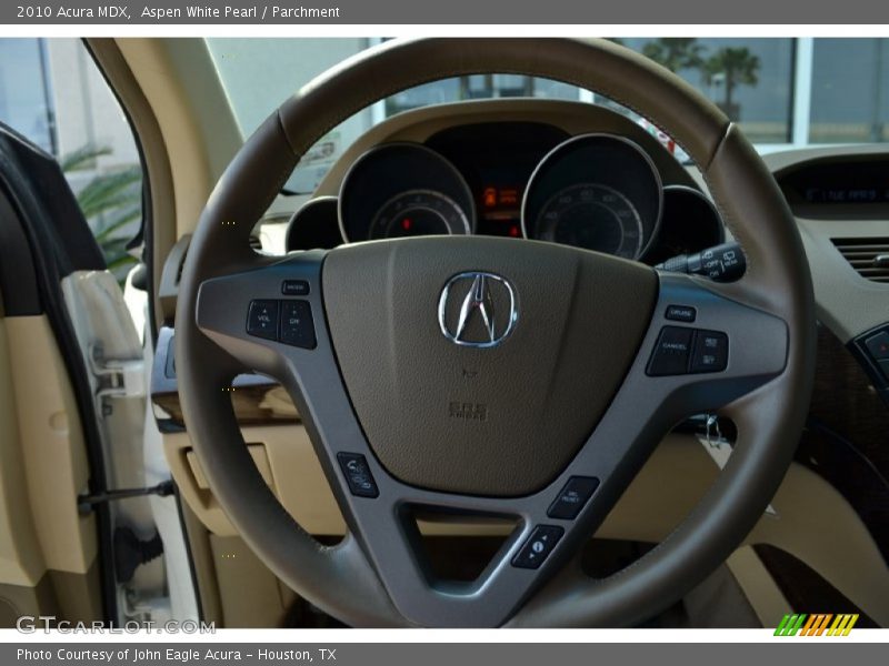 Aspen White Pearl / Parchment 2010 Acura MDX