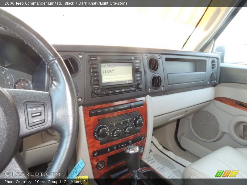 Black / Dark Khaki/Light Graystone 2006 Jeep Commander Limited