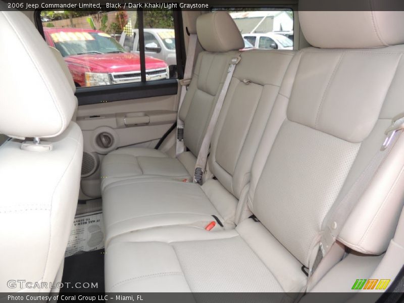 Black / Dark Khaki/Light Graystone 2006 Jeep Commander Limited