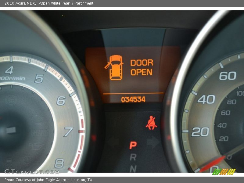 Aspen White Pearl / Parchment 2010 Acura MDX