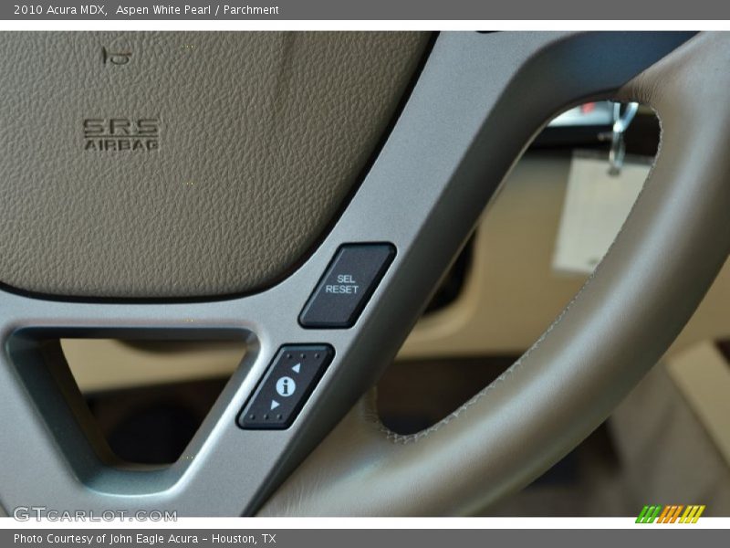 Aspen White Pearl / Parchment 2010 Acura MDX