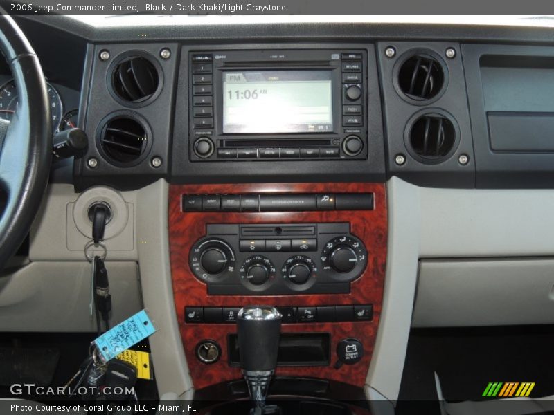 Black / Dark Khaki/Light Graystone 2006 Jeep Commander Limited