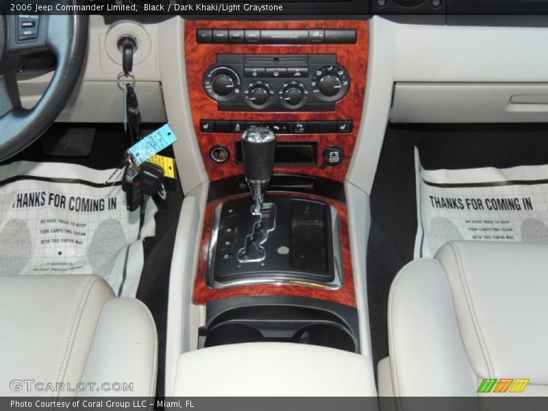 Black / Dark Khaki/Light Graystone 2006 Jeep Commander Limited