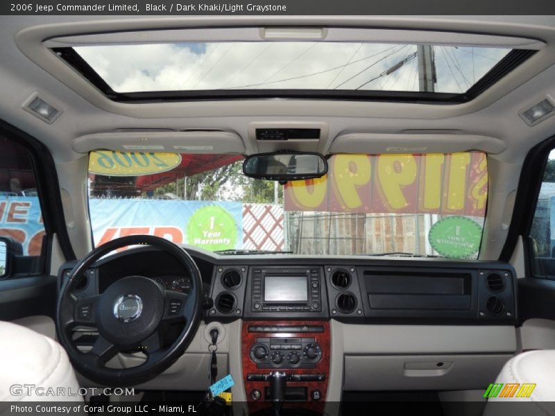 Black / Dark Khaki/Light Graystone 2006 Jeep Commander Limited