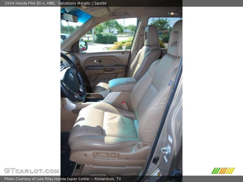 Sandstone Metallic / Saddle 2004 Honda Pilot EX-L 4WD